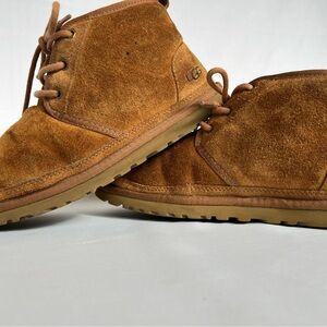 UGG Neumel Chestnut Suede Chukka Boots Shearling Lined Men’s 7 Women’s 9